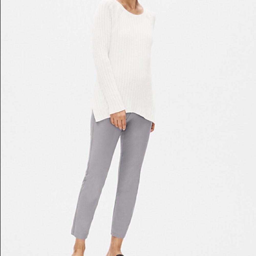Eileen Fisher Womens Wister Straight Leg Pants Zip